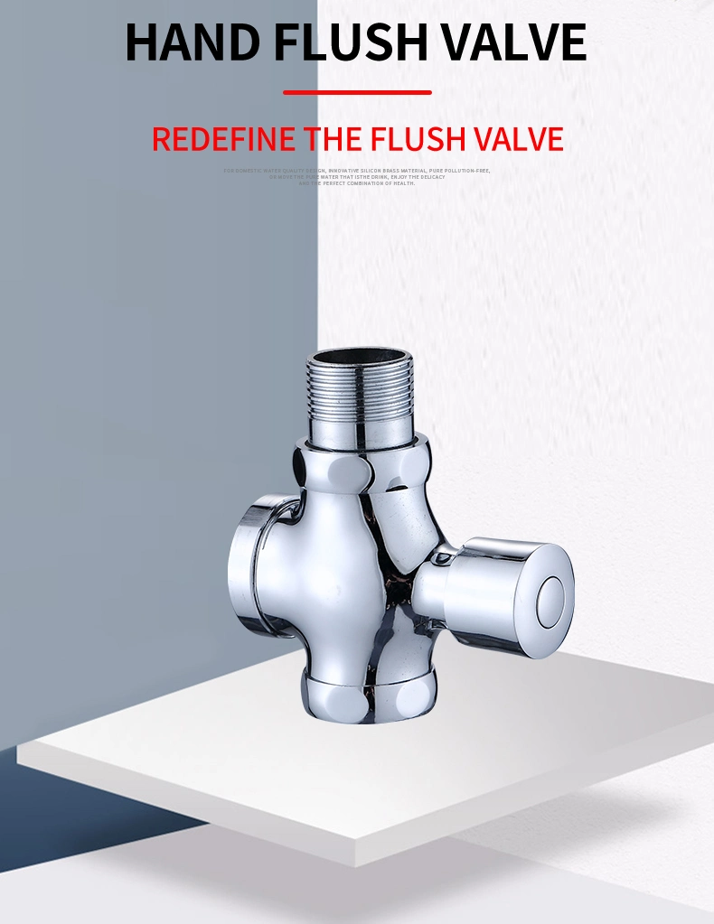 Time Delay Manually Push Button Type Toilet Flush Valve a-02